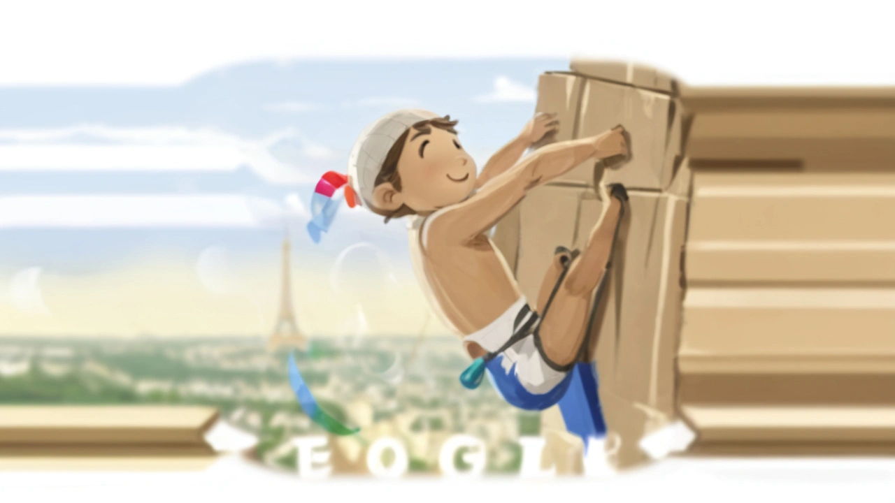 Google Doodle Honors Sport Climbing Combined Event Ahead of Paris Olympics 2024